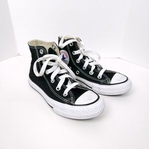 Converse All Star Classic Black White High Top Canvas Sneaker Youth 11